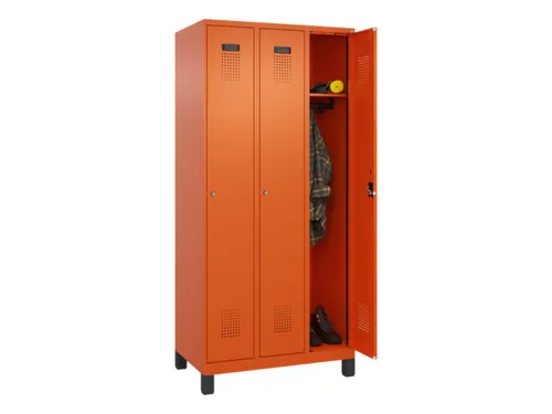 locker,HxBxD 1950x900x500mm,3vak,vak B 300mm,cil.-slot,voeten