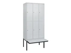 Dubbeldekse dekenkist,HxBxD 2120x900x815mm,3x2vak.,vak B 300mm