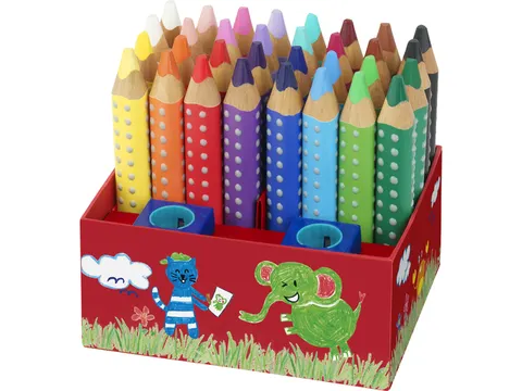 Kleurpotlood Faber-Castell Grippy XXL Jumbo Kleuterschoolset met 2 x 1
