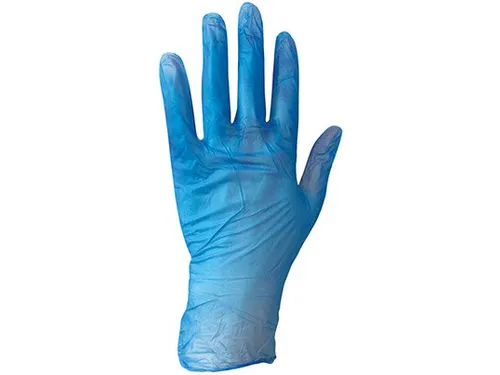 Wegwerphandschoen Arco Essentials vinyl blauw XL 100st