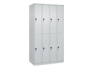 dubbeldekse locker,HxBxD 1850x1000x500mm,4x2vak.,vak B 250mm - 1