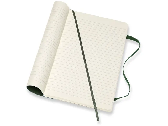 Notitieboek Moleskine large 130x210mm lijn soft cover myrtle green
