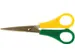 Ciseaux, Ft 14 Cm, Gauche, Bouts Pointus, Inox, Jaune/Vert