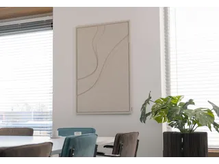 Acoustic Art FLOW Large 120x80cm Beige Akoestisch kunstwerk Organisch - 1