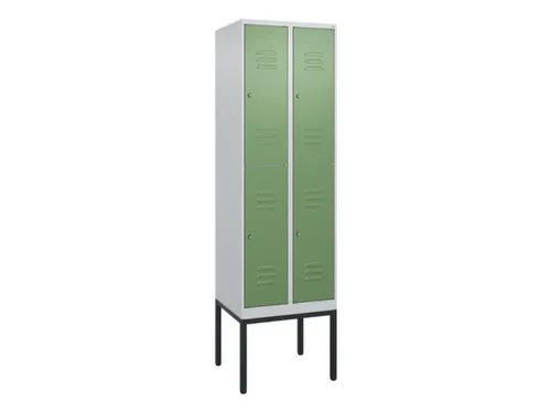 dubbeldekse locker,HxBxD 2120x600x500mm,2x2vak.,vak B 300mm