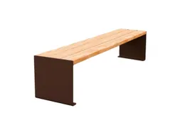 zitbank,B 1800mm,3latten,hout-zitting licht eikenhout,zitting H 450mm