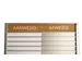 Menoor In-Uit bord 60 namen Aluminium Aanwezig/Afwezig Houtlook