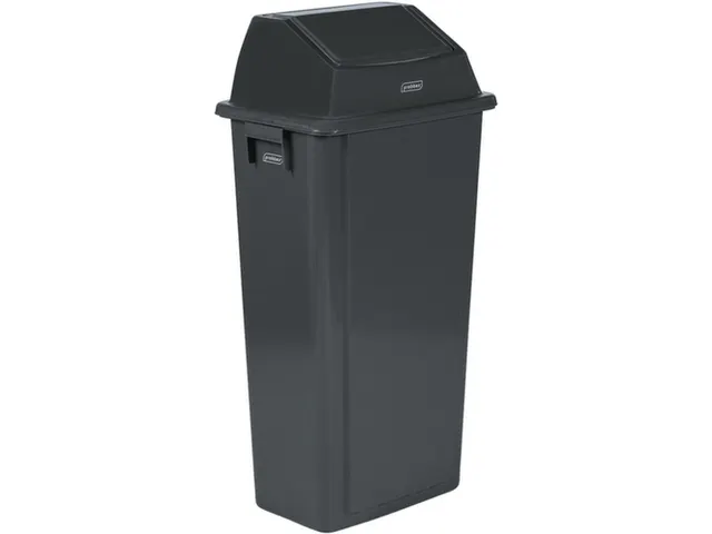 afvalbak,80l,HxBxD 917x460x333mm,wandmontage,romp PP grijs