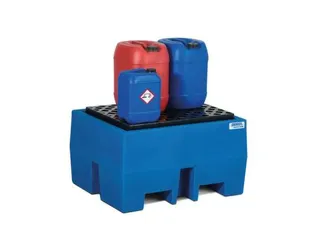 PE-opvangbak,v. 1x200l vat/kleinemballage,opvangvol. 240l - 1