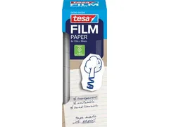 Tesafilm ruban adhésif papier, ft 19 mm x 33 m, transparant, boîte d