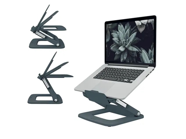 Support ordinateur portable Leitz Ergo Multi-angles réglable gris