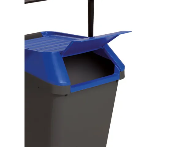 Easymax Afvalbak 35 Liter Grijs Blauw