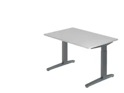 In hoogte verstelbaar bureau,HxBxD 680-850x1200x800mm,blad grijs