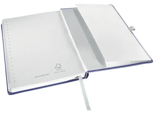 Leitz Style notitieboek A5 gelijnd met harde kaft Titanium Blauw