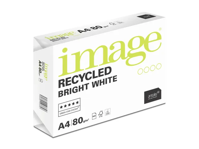 Image Recycled Kopieerpapier A4 80 Gram Bright White Voordeelbundel