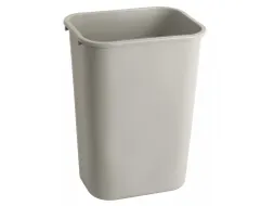 Rechthoekige afvalbak 39 liter grijs Rubbermaid