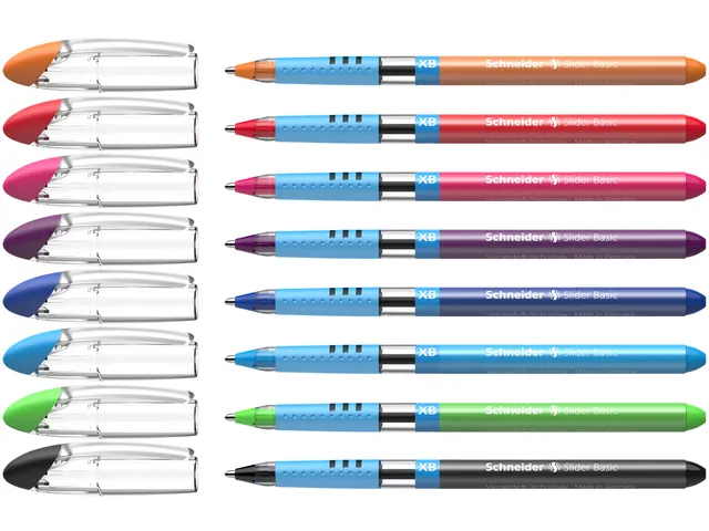 Rollerpen Slider Basic Colours extra breed etui à 8 stuks