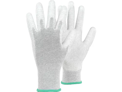 Tegera 802 ESD handschoenen, grijs/wit, maat 9, per 12 paar