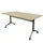 klaptafel,HxBxD 750x1600x800mm,hoekig,T-voet donkergrijs,ovale buis