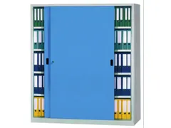 schuifdeurkast,HxBxD 1950x2000x400mm,RAL7035,front RAL7035