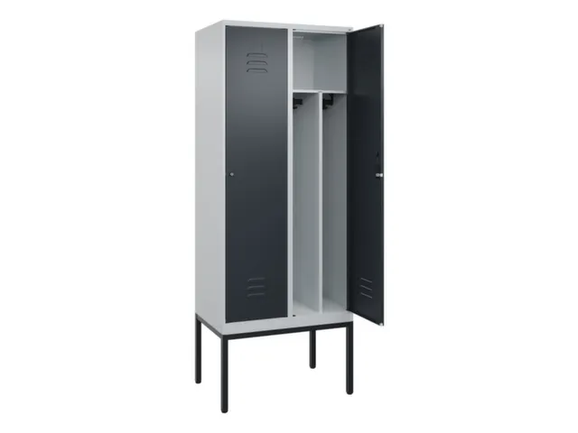 locker voor scheiding van kleding,HxBxD 2120x800x500mm,2vak