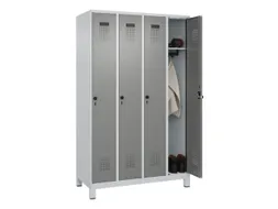 locker,HxBxD 1950x1200x500mm,4vak,vak B 300mm,draaigrendel,voeten