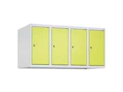 opzetkast,v. locker,4vak.,vak B 250mm,HxBxD 500x1000x500mm,vleugeldeur