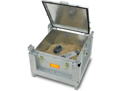 lithium-ion opslagcontainer,120l,HxBxD 580x715x715mm,vuurverzinkt