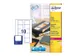 Etiquettes laser Avery 70x52mm blanc 25 feuilles