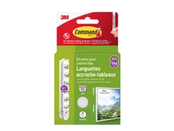 Bevestigingsstrip Command klik vast smal 5,4kg wit