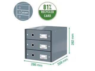 Ladenbox 3 Laden Leitz Click & Store 3 Laden Wit 77% gerecycled karton - 6