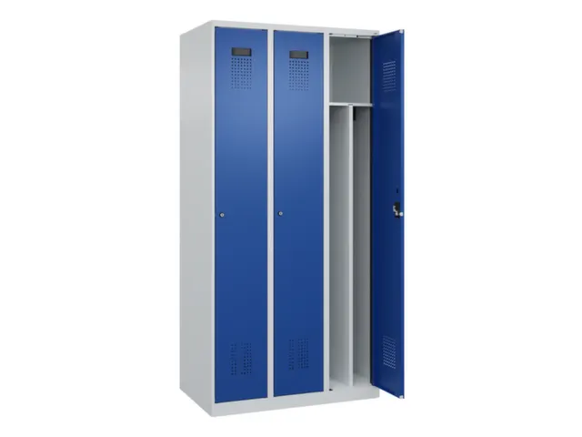 locker voor scheiding van kleding,HxBxD 1850x900x500mm,3vak
