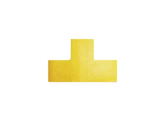 Vloermarkeringssticker in T-Vorm Geel 100x150mm - 1