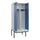 PBM-locker met bank,HxBxD 2120x800x815mm,2vak,vak B 400mm,draaigrendel