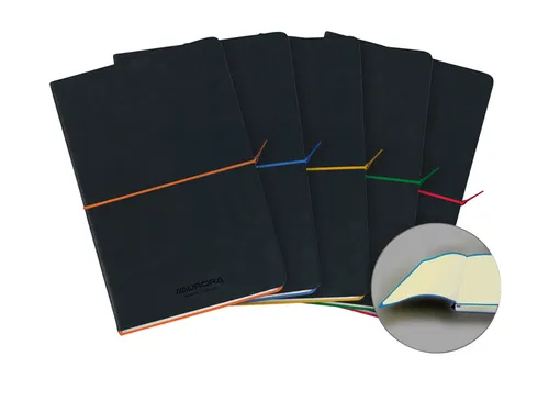 Notitieboek Aurora Tesoro A5 192blz lijn 80gr assorti