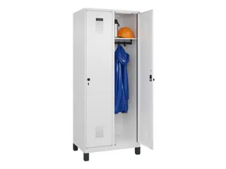 locker,HxBxD 1950x800x500mm,2vak,vak B 400mm,draaigrendel,voeten - 1
