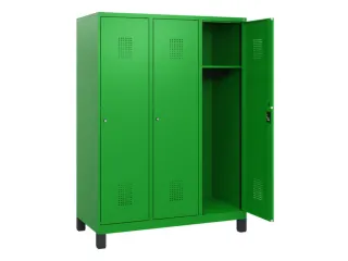 schoollocker,HxBxD 1630x1200x500mm,3vak,vak B 400mm,cil.-slot,voeten - 1