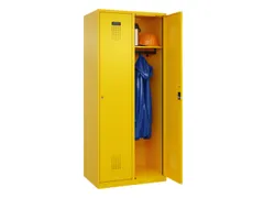 locker,HxBxD 1850x800x500mm,2vak,vak B 400mm,cil.-slot,staand op vloer