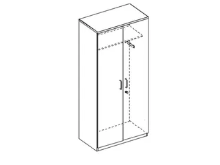 kantoorkast,HxBxD 2225x800x445mm,NE-esdoorn - 3