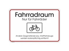 aanwijzingsbord,Fietsruimte - Alleen voor fietsen,aluminium gemerkt