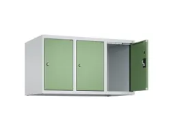 opzetkast,v. locker,3vak.,vak B 300mm,HxBxD 500x900x500mm,cilinderslot
