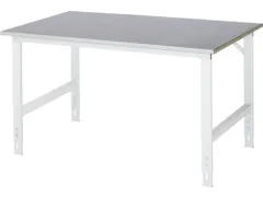 établi HxlxP 760-1080x1500x1000mm boispanneau a. revêtement zinc