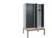 locker voor scheiding van kleding,HxBxD 2120x1200x815mm,4vak