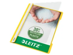 Snelhechter Leitz 4191 standaard A4 geel 30% gerecycled plastic