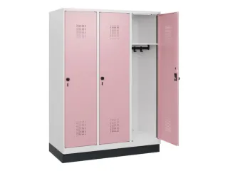 schoollocker,HxBxD 1630x1200x500mm,3vak,vak B 400mm,draaigrendel - 1