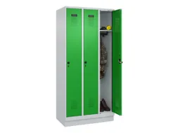 locker,HxBxD 1950x900x500mm,3vak,vak B 300mm,draaigrendel,sokkel