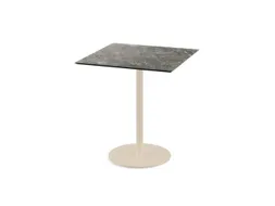 bistrotafel,HxBxD 730x700x700mm,rechthoekig,schotelvoet zandkleuren
