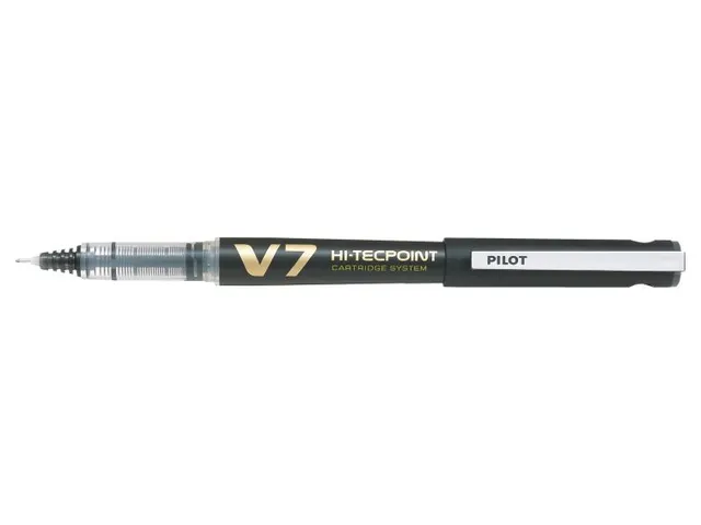 Rollerpen Pilot Hi-Tecpoint V7 Cartridge System Begreen 0.7mm Zwart