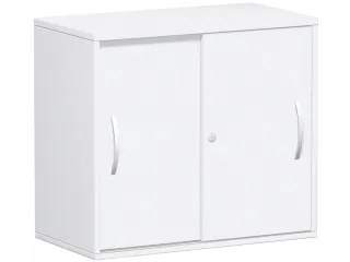schuifdeurkast,HxBxD 720x800x425mm,1xhouten vloer,2ordnerhoogte - 2