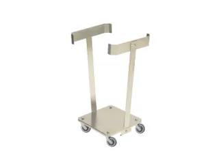 RVS vuilniszakstandaard,v. 1x125l,HxBxD 825x425x508mm,romp RVS - 1